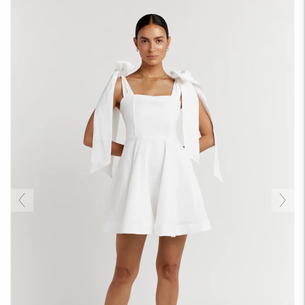 DISSH Aisle Bow summer bride Linen Dress SOLD OUT